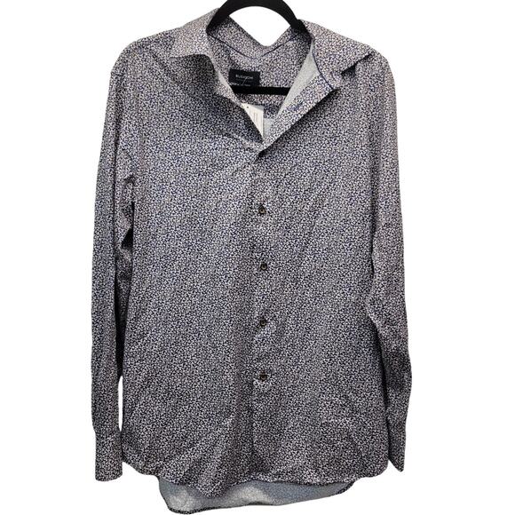 Bugatchi Julian Abstract Print Button Down Shirt Large - Picture 1 of 9